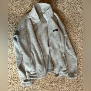 Columbia Gray Full-Zip Fleece Jacket